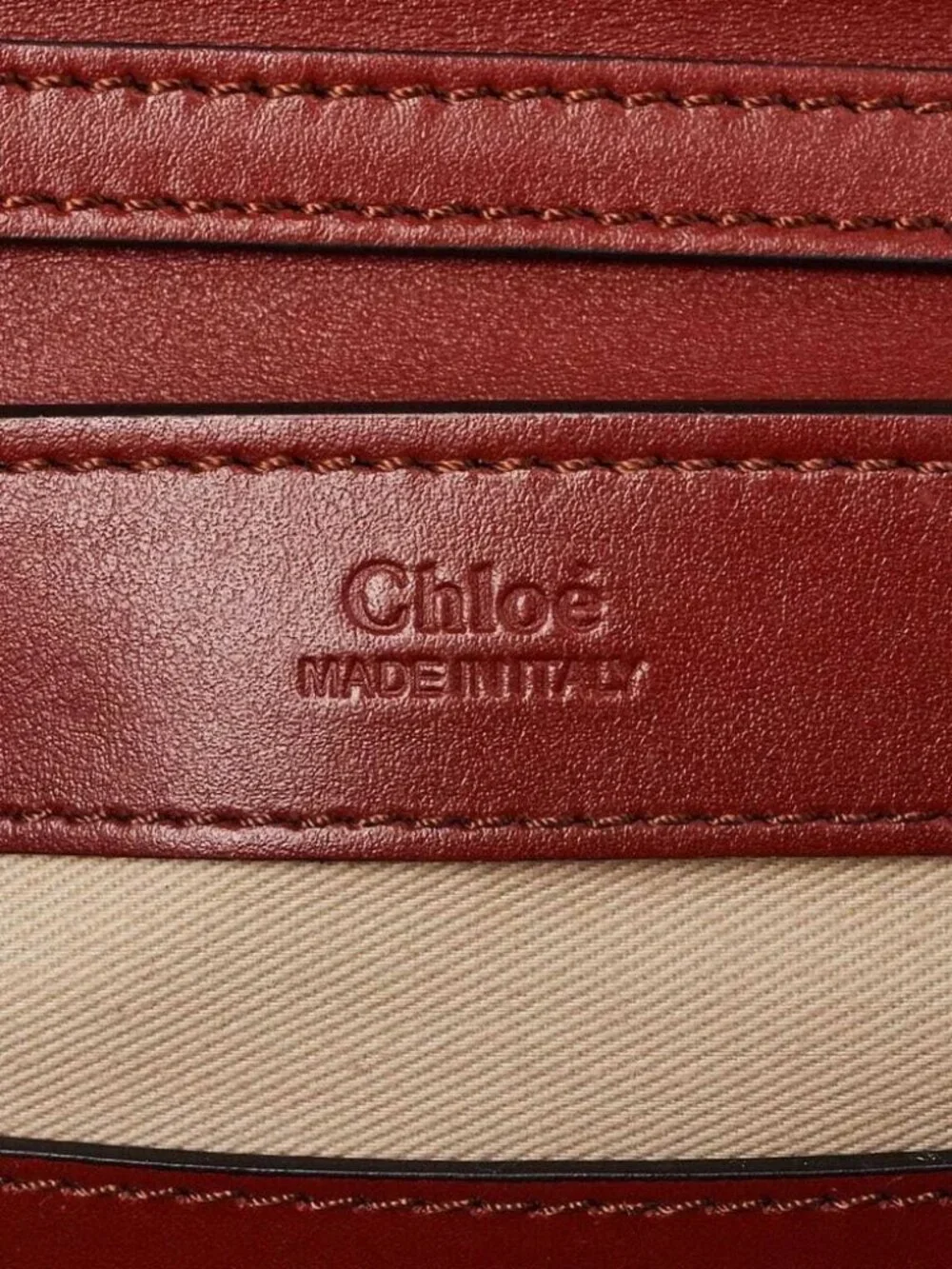 Chloe Brown Leather Mini C Chain Bag - Picture 9 of 11